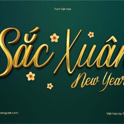 Font Việt hóa 1FTV VIP Sverige Script – Tết