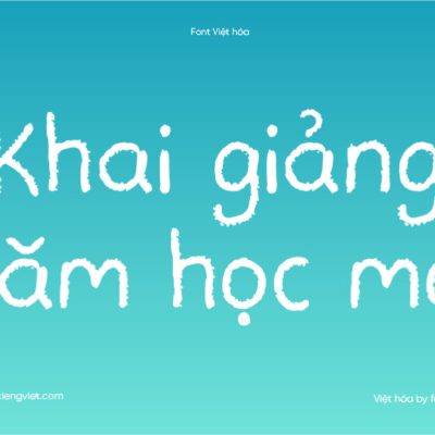 Font Việt hóa 1FTV VIP Teachers Student – Phấn