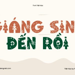 Font Việt hóa 1FTV VIP Welcome Christmas – Font Việt hóa Giáng sinh