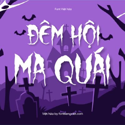 Font Việt hóa 1FTV VIP Wolf Moon – Font Halloween