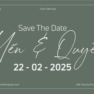 Font Việt hóa 1FTV VIP The Artisan