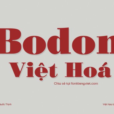 Font việt hóa HP-Bodon Poster