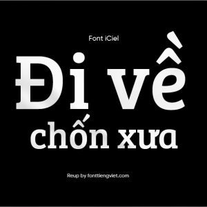 Font Việt hóa iCiel Bree