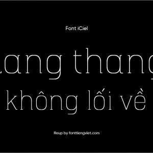 Font Việt hóa iCiel Hapna Slab