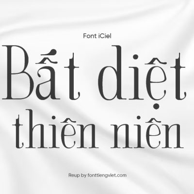 Font Việt hóa iCiel LOUSIANE