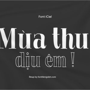 Font Việt hóa iCiel La Chic