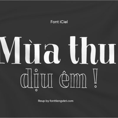 Font Việt hóa iCiel La Chic