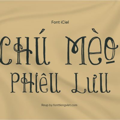 Font Việt hóa iCiel Lady Rene