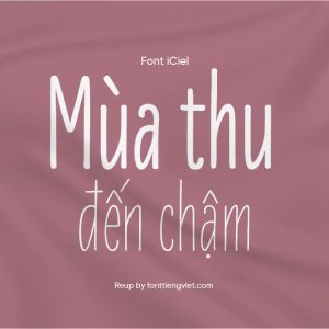 Font Việt hóa iCiel LiebeErika