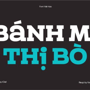 Font Việt hóa iCiel Queulat Uni