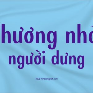 Font tiếng Việt Finesse