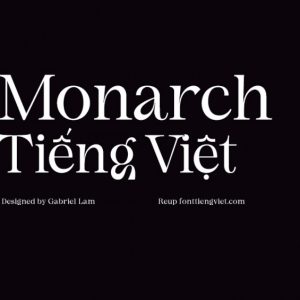 Font tiếng việt Monarch (2 font )