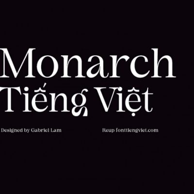 Font tiếng việt Monarch (2 font )