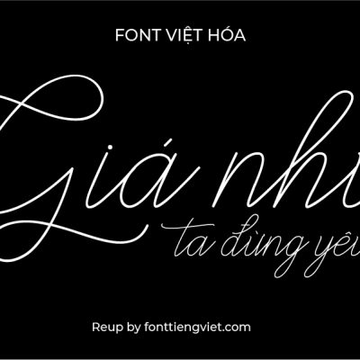 Font việt hóa MTD Abbassy Script