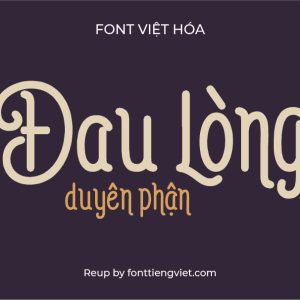 Font Việt Hóa iCiel Auther Typeface