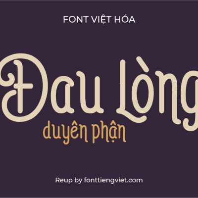 Font Việt Hóa iCiel Auther Typeface