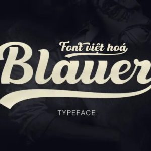 Font việt hóa MJ Blauer