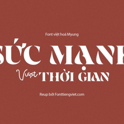 Font việt hoá MJ Catherova