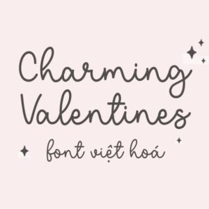 Font việt hoá MJ Charming Valentines