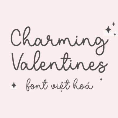 Font việt hoá MJ Charming Valentines