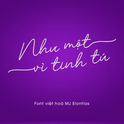 Font việt hoá MJ Elontias