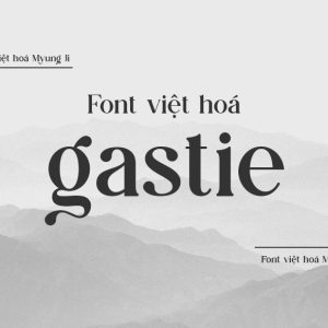 Font việt hoá MJ Gastie