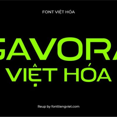 Font việt hóa MJ Gavora (2 font)
