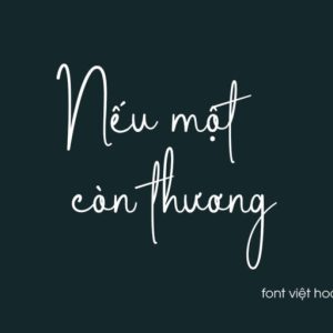 Font việt hoá MJ Laga Signatica