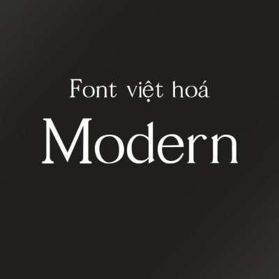 Font việt hoá MJ Modern