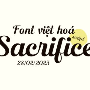 Font việt hoá MJ Sacrifice