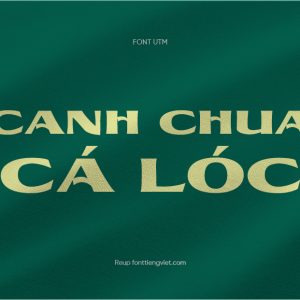 Font việt hóa UTM Brewers KT