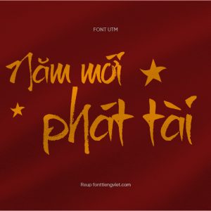 Font việt hóa UTM Brushtip-C – Tết