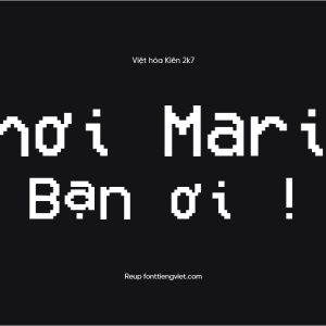 Font việt hóa KK7-VCR OSD Mono