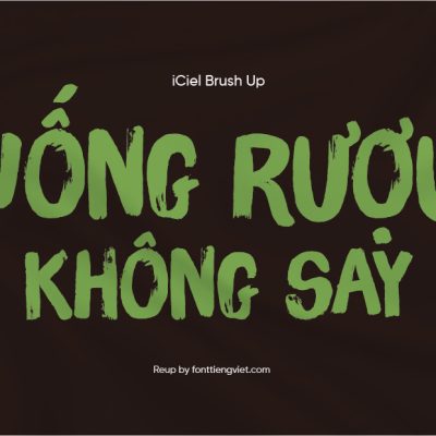 Font việt hóa iCiel Brush Up