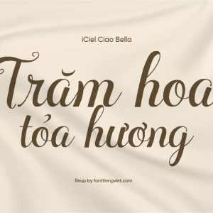 Font Việt hóa iCiel Ciao Bella