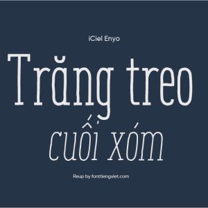 Font Việt hóa iCiel Enyo