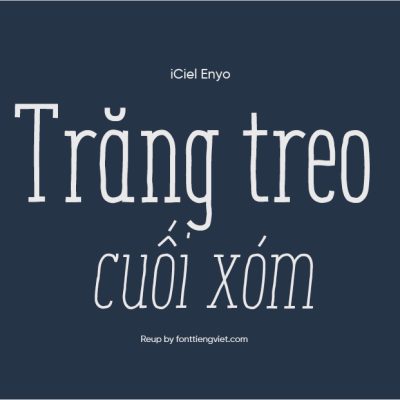 Font Việt hóa iCiel Enyo