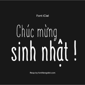 Font Việt hóa iCiel Finch