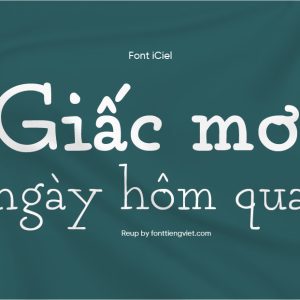 Font Việt hóa iCiel Grandma