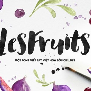 Font việt hóa iCiel Les Fruits