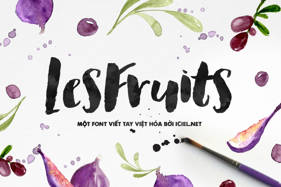 Font việt hóa iCiel Les Fruits