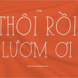 Font việt hóa iCiel Paris Serif Bold