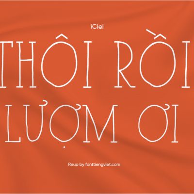 Font việt hóa iCiel Paris Serif Bold