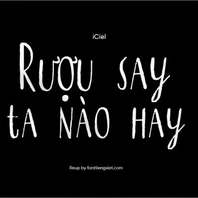 Font việt hóa iCiel Qiber