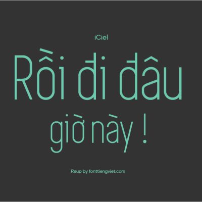 Font việt hóa iCiel Simplifica