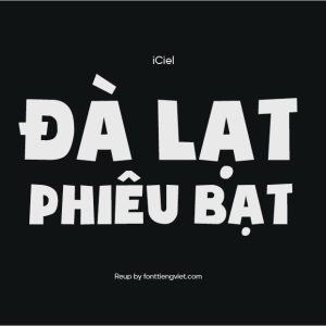 Font việt hóa iCiel Soup of Justice