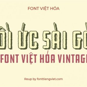 Font việt hóa iCiel BCDDC Hardware Rough ( Font vintage retro )