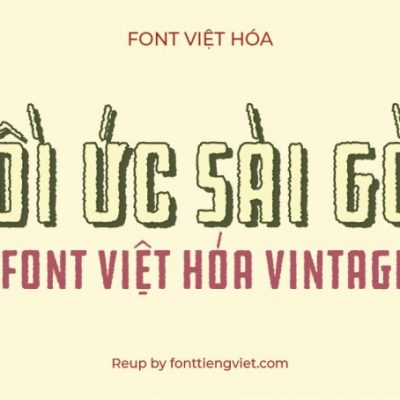 Font việt hóa iCiel BCDDC Hardware Rough ( Font vintage retro )