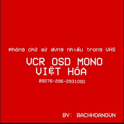 Font Việt hóa Acr Osd Mono