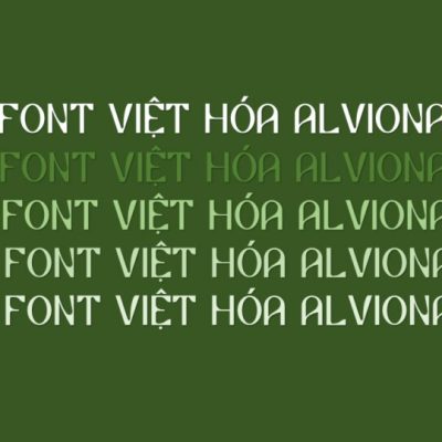 Font việt hóa Alviona